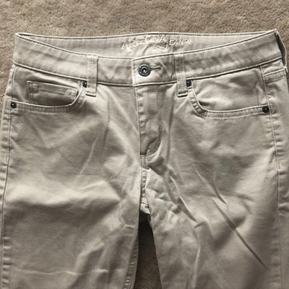 Arizona Jean Co. Tan Beige Skinny Jeans - Picture 2 of 3